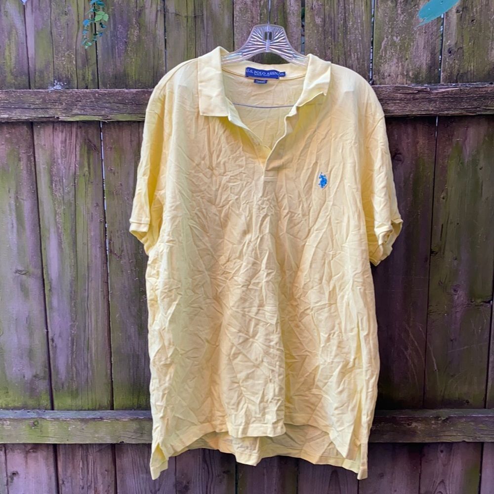 US polo Assn yellow polo shirt sz. XXL